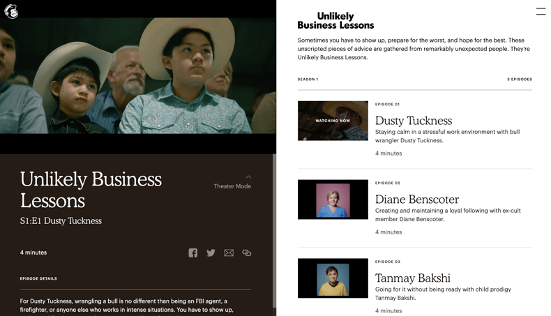 Mailchimp video: unlikely business lessons