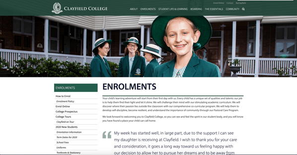 Clayfield-College-Landing-Page