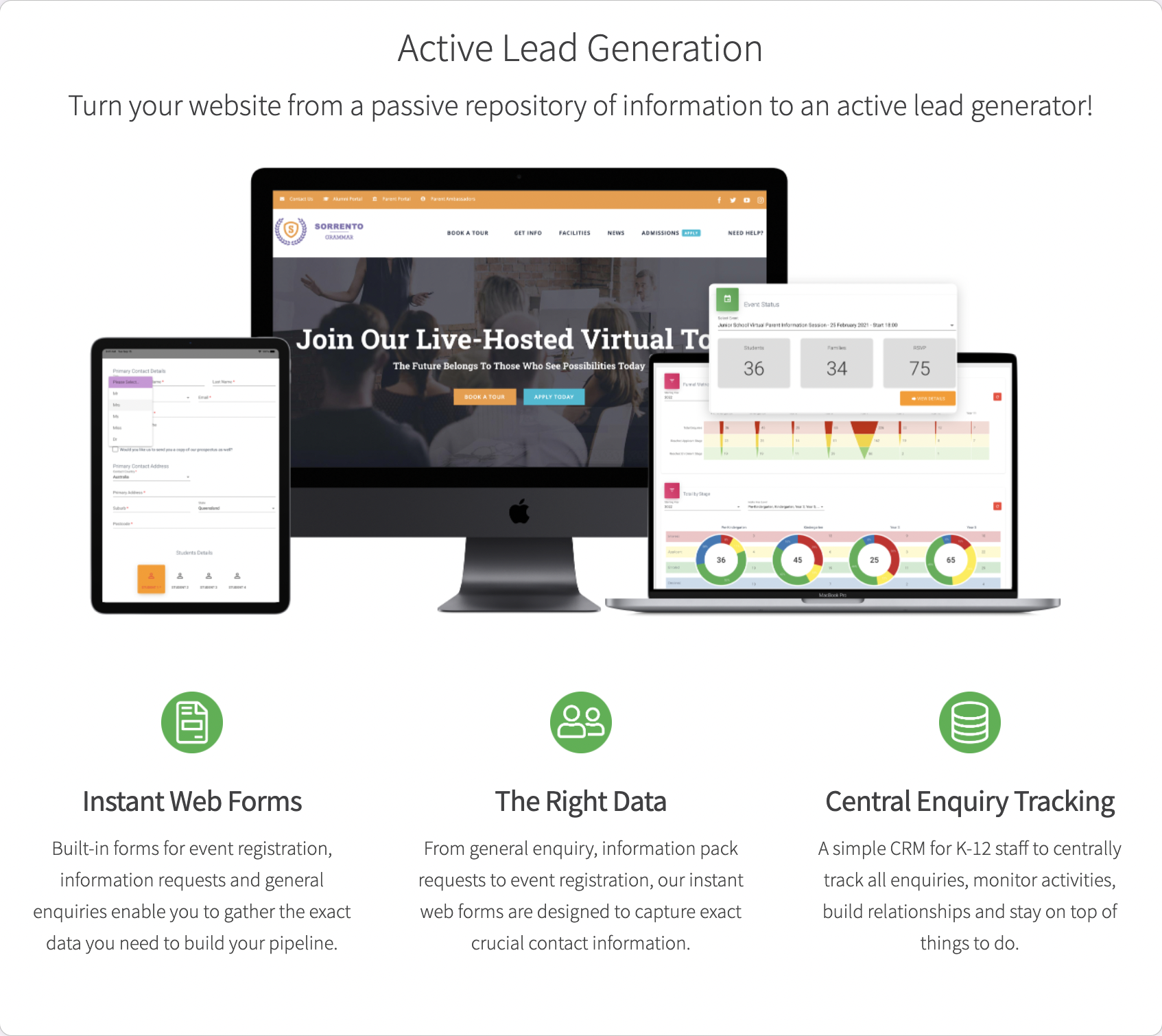 Admissions management: Enquiry Tracker vs. Digistorm Funnel