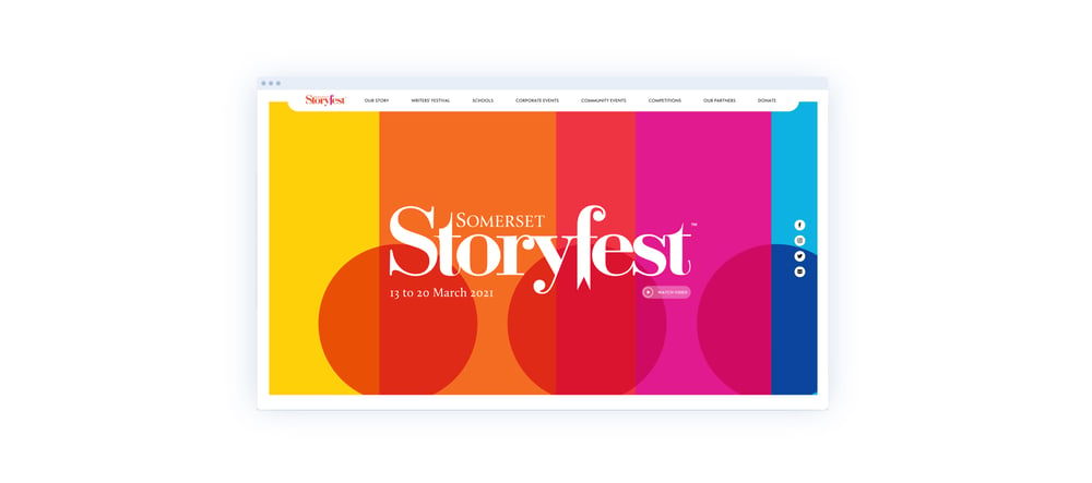 Image of Somerset Storyfest website