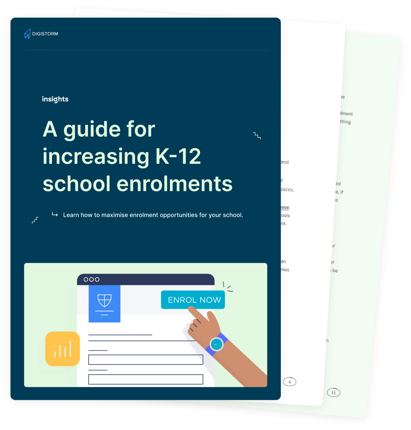 A guide for increasing K-12 school enrolments - guide cover